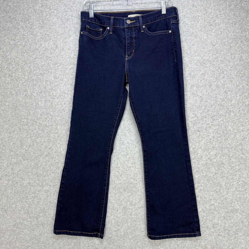 Levi's 315 Shaping Bootcut Women 30 Dark Blue Classic Minimalist Stretch‎